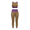 Lycra Anti UV FAUVE Ocre / Violet