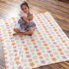 Maille Doudou UTOPIA Ecru / Orange