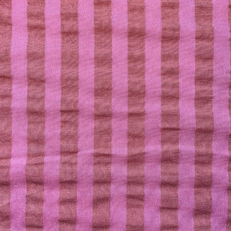 Seersucker TOM Bois De Rose / Toffee