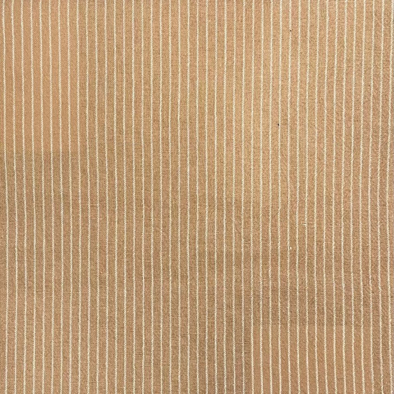 Coton Rayures Tissées TISFIN Beige / Blanc