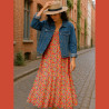 Viscose Imprimée FANOU Rouge / Rose