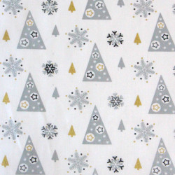 Coton Imprimé ADELGRAN Gris / Gold22