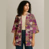Viscose Imprimée SONJA Marron / Rose