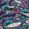 Viscose Imprimée ALIO2 Bleu / Rose