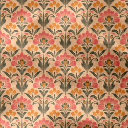 Double Gaze Imprimée SALIMA Bisque / Rose