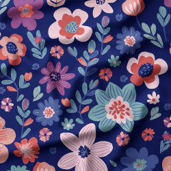 Imperméable Imprimé OSAYA Bleu / Rose