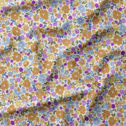 Imperméable Imprimé MIZET2 Ecru / Violet