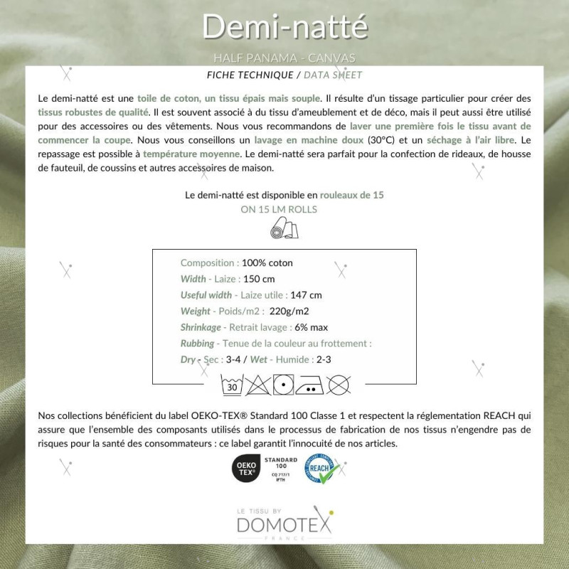 Demi-Natté Imprimé VINTY Blanc / Noir