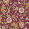 Printed Acryl Coated Cotton MALANA Plum / Green