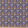 Coton Enduit Imprimé KANTHA Bleu / Vert