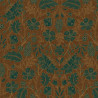 Demi-natté Imprimé LIZANDRE Vert / Bleu