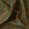 Demi-natté Imprimé LIZANDRE Vert / Bleu