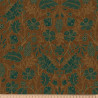 Demi-natté Imprimé LIZANDRE Vert / Bleu