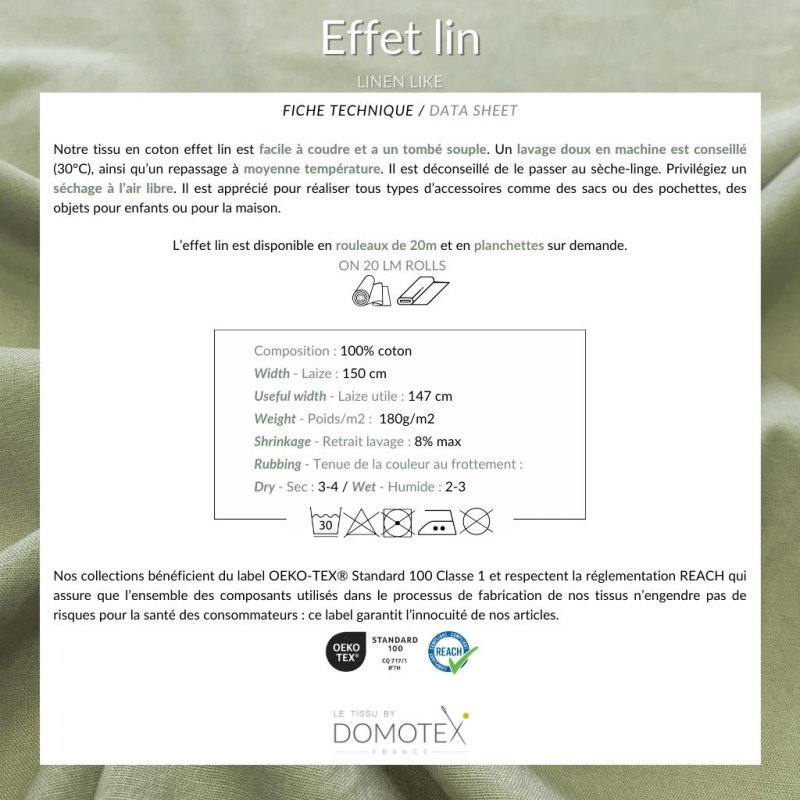 Coton Imprimé BELIEVE Lin / Noir