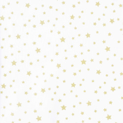 Coton Imprimé DOUSNUI Blanc / Gold20
