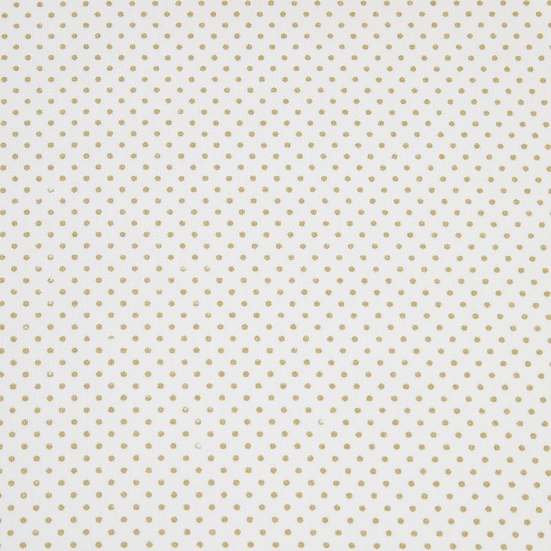 Coton Imprimé PISANI Blanc / Gold22