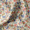 Coton imprimé KAILEY Ecru / Rose
