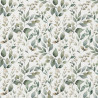 Coton imprimé LUARA Blanc / Vert