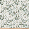 Coton imprimé LUARA Blanc / Vert