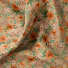 Coton imprimé CAMELIA Lin / Orange