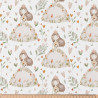 Coton imprimé NIOUCHKA Blanc / Rose