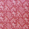 Gots Printed Cotton RAGGY Raspberry / Mustard