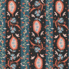 Bedruckte Baumwolle ALEZIA Schwarz / Blau