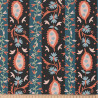 Coton imprimé ALEZIA Noir / Bleu