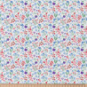 Coton imprimé CELINE Blanc / Bleu