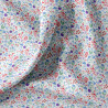Coton imprimé CELINE Blanc / Bleu