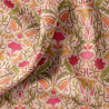 Coton imprimé ALPHONSE Pêche / Rose