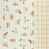 Printed Quilted Double Gauze CAKETT 1J / JACQUES 6J Ecru / Camel