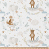 Coton imprimé TRODOUX Blanc / Bleu