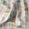 Coton imprimé FETEFORRAINE Gris / Vert