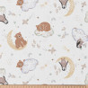 Coton imprimé POOPA Blanc / Vert De Gris