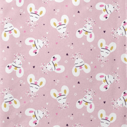 Maille Doudou COJALI2 Rose / Blanc