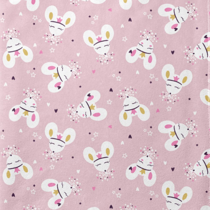 Maille Doudou COJALI2 Rose / Blanc