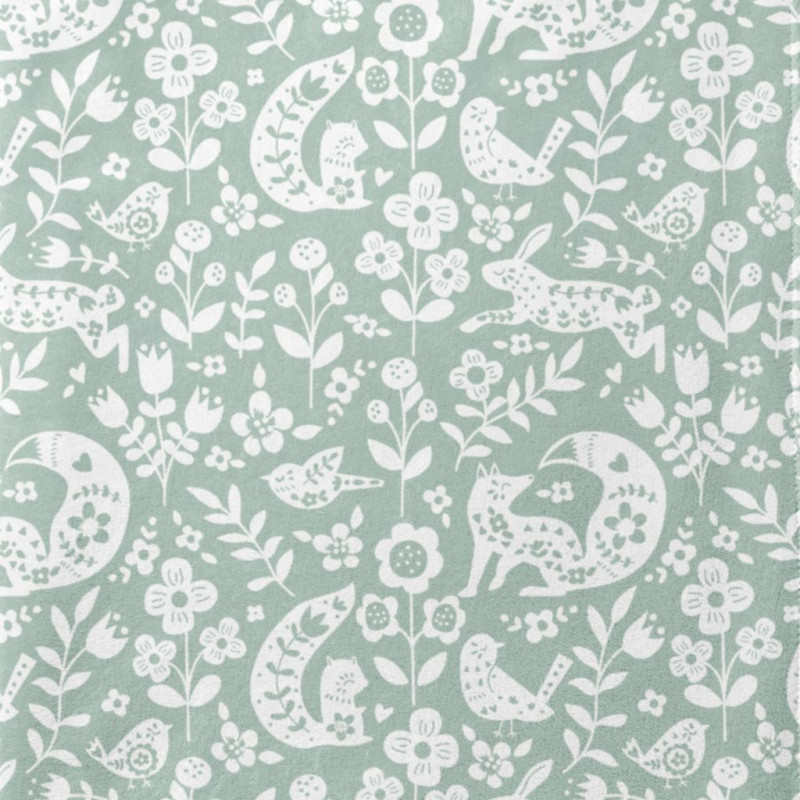 Maille Doudou BULOU2 Vert / Blanc