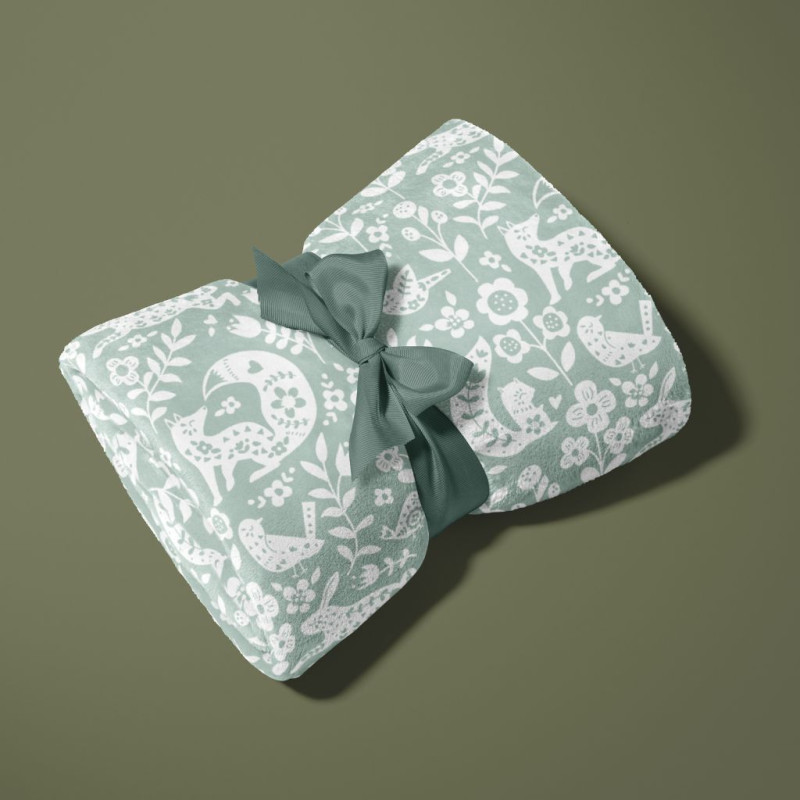 Maille Doudou BULOU2 Vert / Blanc