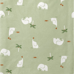 Maille Doudou SHEENA2 Vert / Blanc