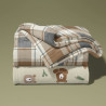 Maille Doudou CHUCK2 Ecru / Marron