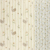 Printed Quilted Double Gauze ALBA / PIO Ecru