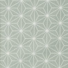 Coton Imprimé CASUAL Celadon / Blanc
