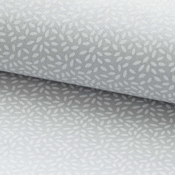 Coton Imprimé STIGMAT Gris Clair / Blanc Mat