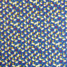 Coton Imprimé KONOGO Bleu / Mastic