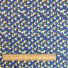 Coton Imprimé KONOGO Bleu / Mastic