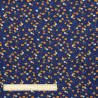 Viscose Imprimée POKOR Indigo / Gold22