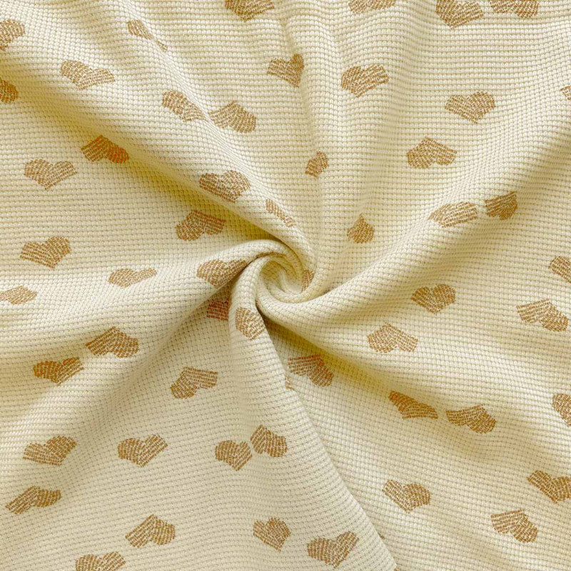 Nid d'Abeille Maille FOBYA Lin / Fauve