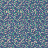 Popeline Imprimée TAZZA Sapin / Cobalt