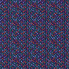Bedruckte Baumwolle GERARD Blau / Orange